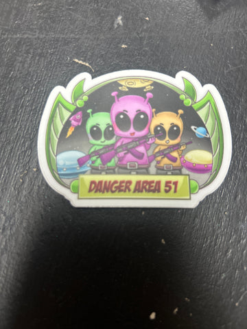 MEDIUM DANGER STICKER