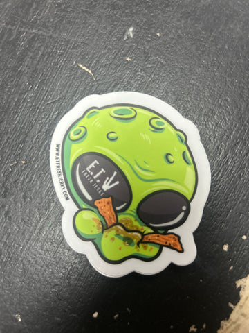 MEDIUM ALIEN HEAD STICKER