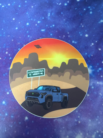 Blue Toyota sticker