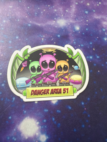 MEDIUM DANGER STICKER