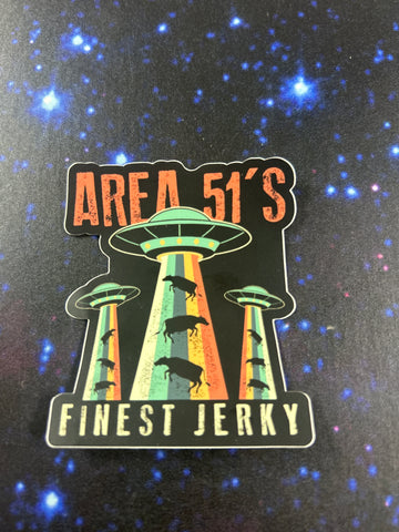 LARGE COW ABDUCTION STICKER