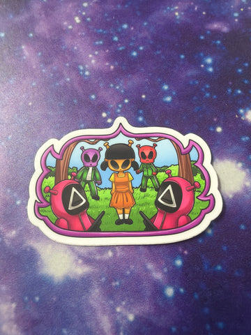 MEDIUM SQUID GAME STICKER