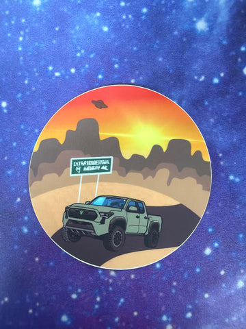 Green truck sticker