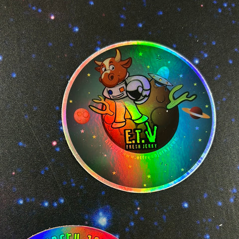 LARGE CAPTAIN BULL HOLOGRAPHIC STICKER