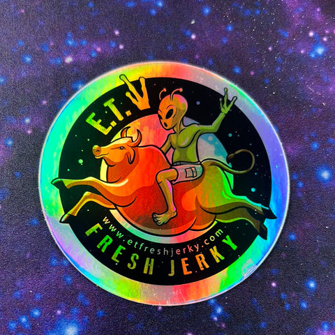 LARGE BULLRIDER HOLOGRAPHIC STICKER