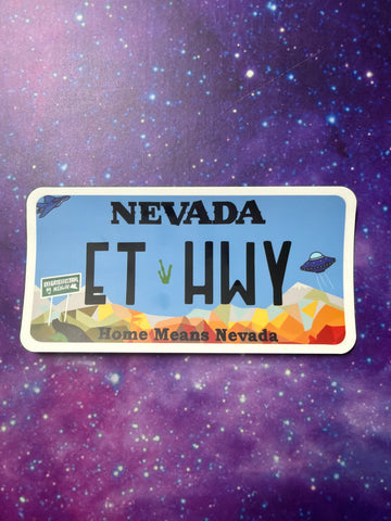 ET HWY bumper sticker