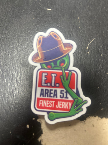 LARGE ALIEN DETECTIVE STICKER