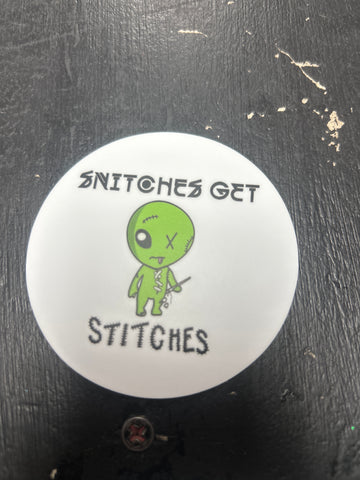 SNITCHES GET STITCHES STICKER