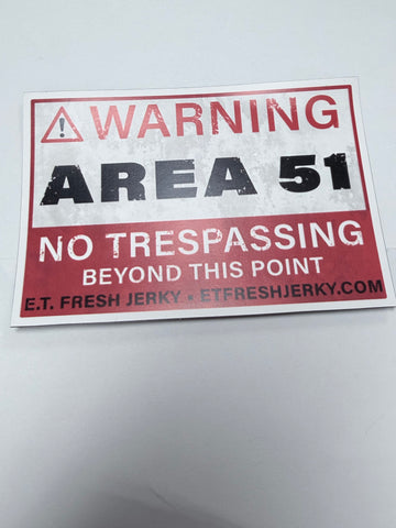 Huge Warning Sign Magnet