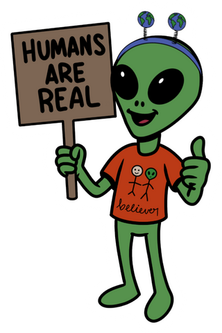 Humans Are Real Sticker