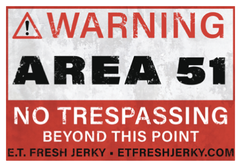 MED WARNING SIGN STICKER